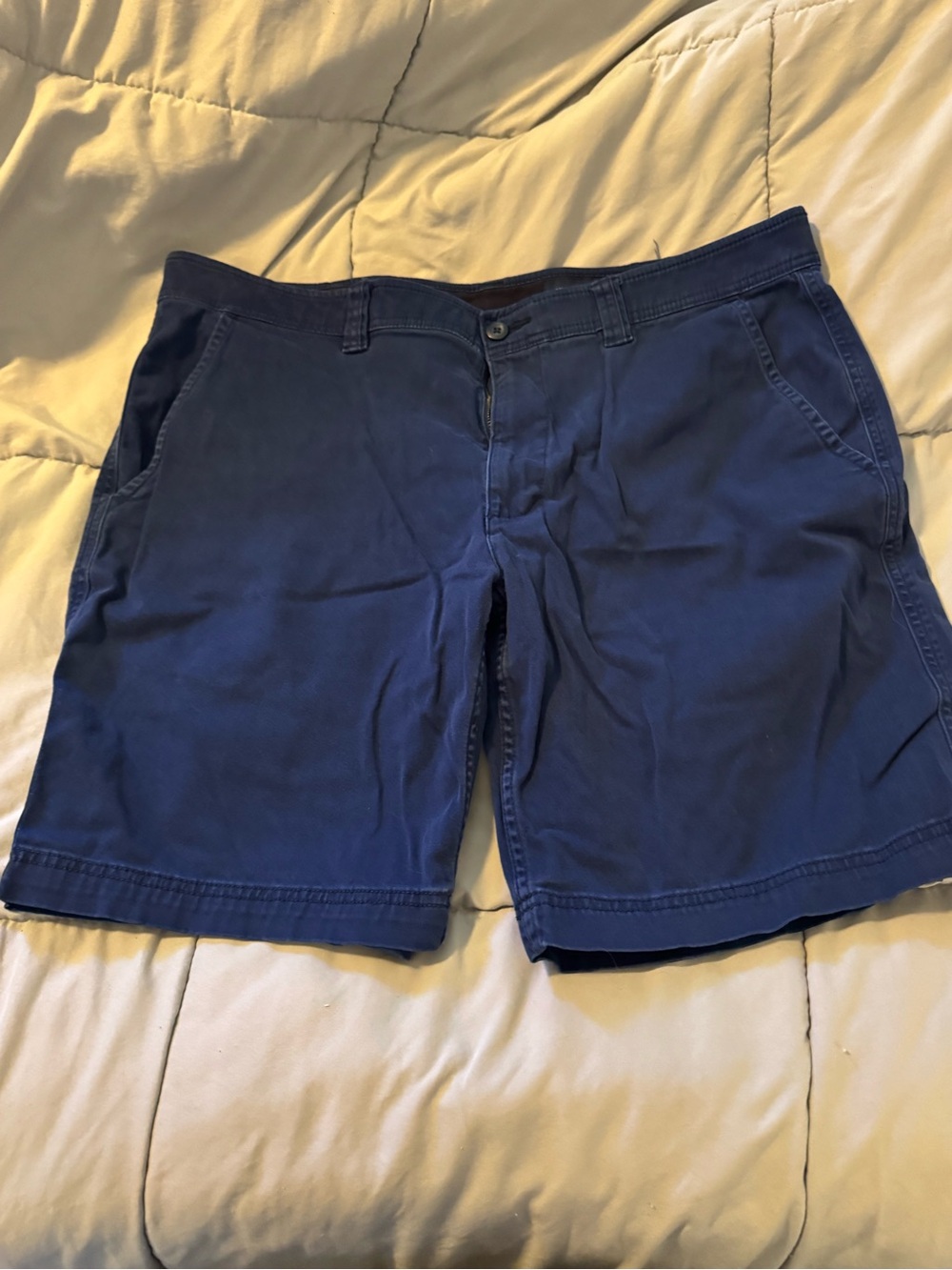 Men's Casual Comfort Stretch Navy Cotton Shorts